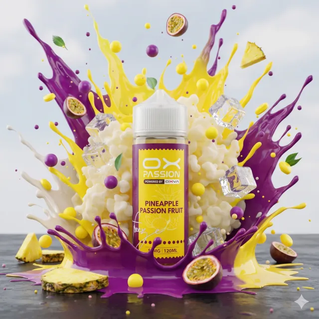 OX PASSION FREEZE-PINEAPPLE PASSIONFRUIT ICE -55MG 120ML