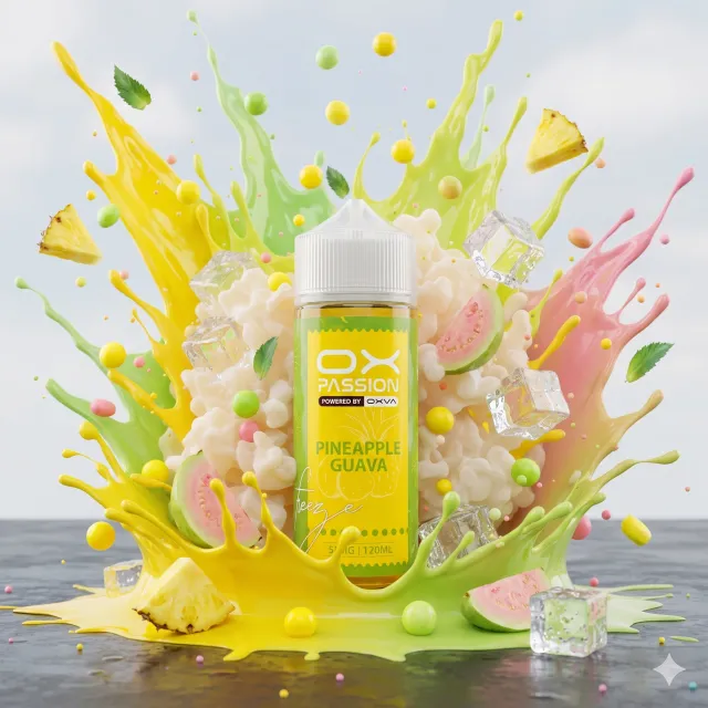 OX PASSION FREEZE-PINEAPPLE GUAVA ICE-55MG 120ML