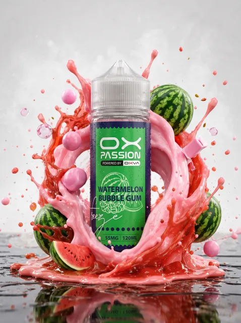 OX PASSION FREEZE-WATERMELON BUBBLEGUM ICE- 55MG 120ML