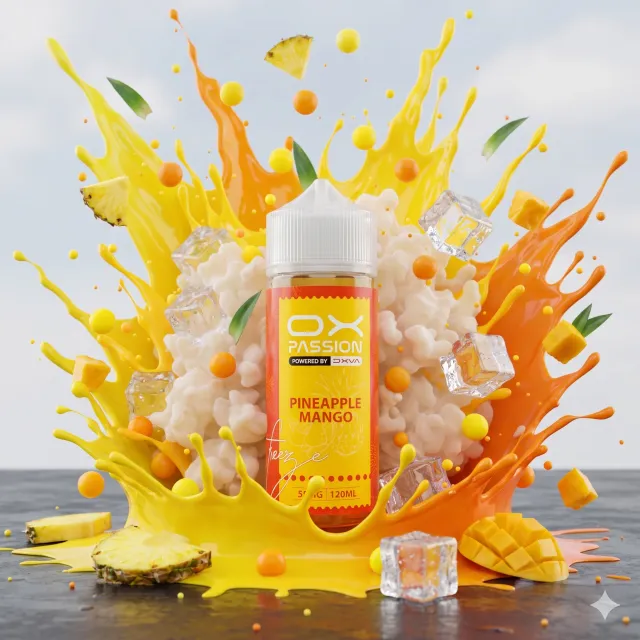 OX PASSION FREEZE-PINEAPPLE MANGO ICE-55MG 120ML